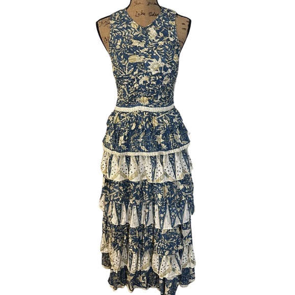 ULLA JOHNSON Ariah Tiered Dress - Picture 10 of 10